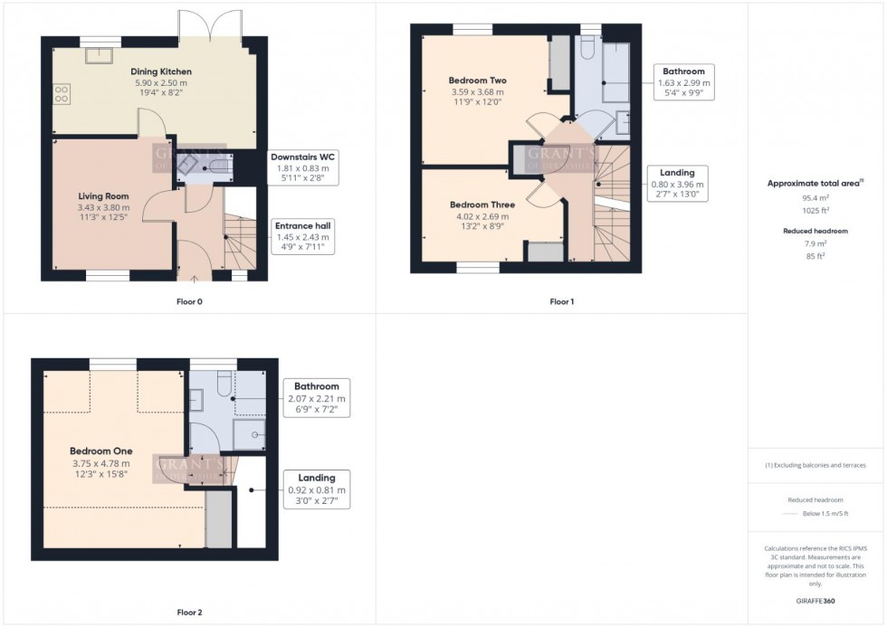Floorplan for Hillside Gardens, Matlock