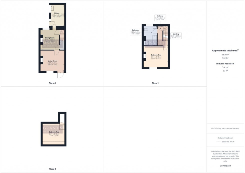 Floorplan for Rutland Street, Matlock