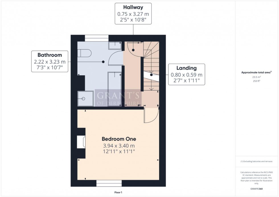 Floorplan for Rutland Street, Matlock
