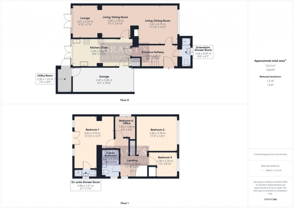 Floorplan for 16 High Ridge, Matlock