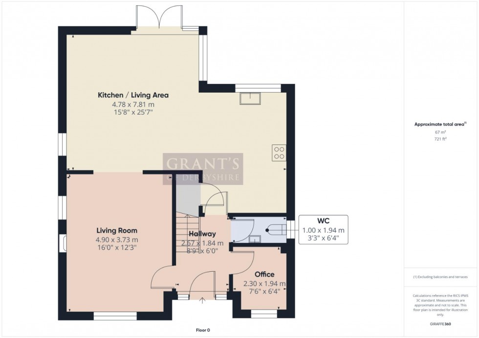 Floorplan for Drabbles Road, Matlock