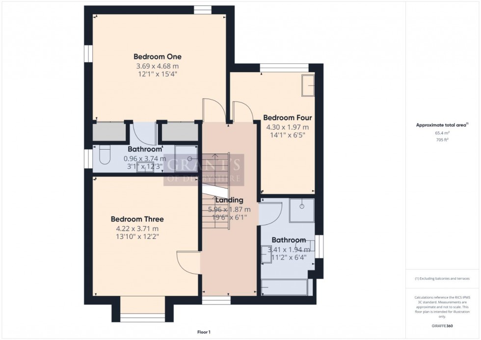 Floorplan for Drabbles Road, Matlock