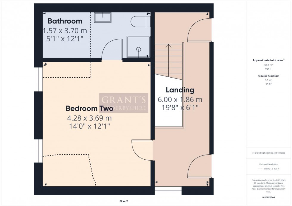 Floorplan for Drabbles Road, Matlock