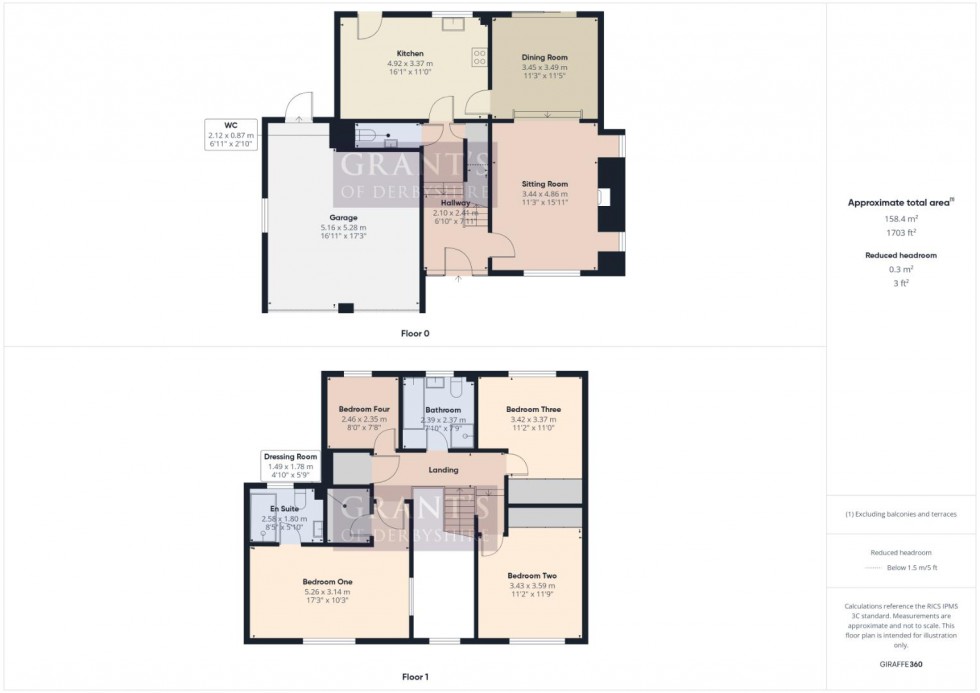 Floorplan for Rockside View, Matlock