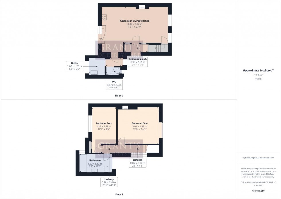 Floorplan for Coldwell Street, Wirksworth, Matlock