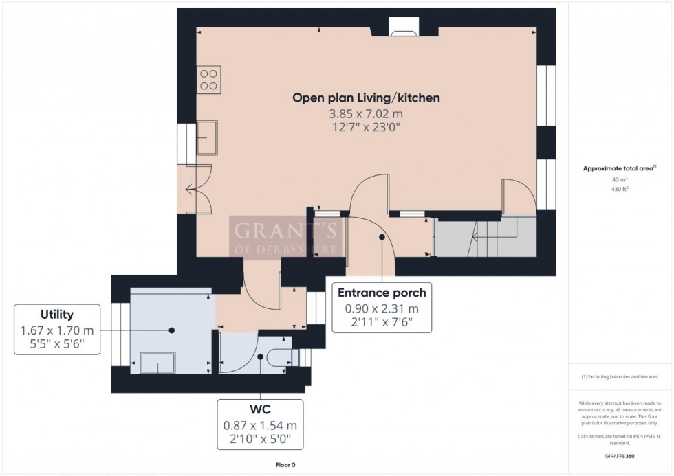 Floorplan for Coldwell Street, Wirksworth, Matlock