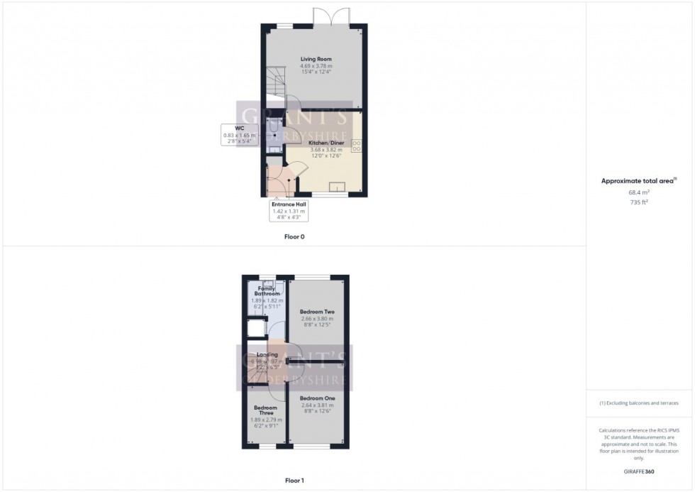 Floorplan for 24 Thatchers Croft, Tansley