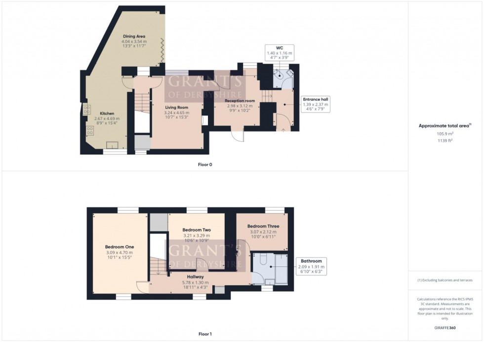 Floorplan for Allen Lane, Fritchley, Belper