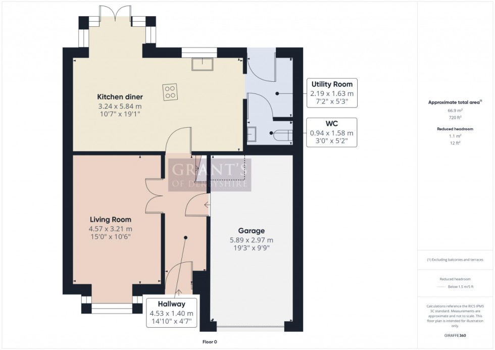 Floorplan for Old Stone Lane, Matlock