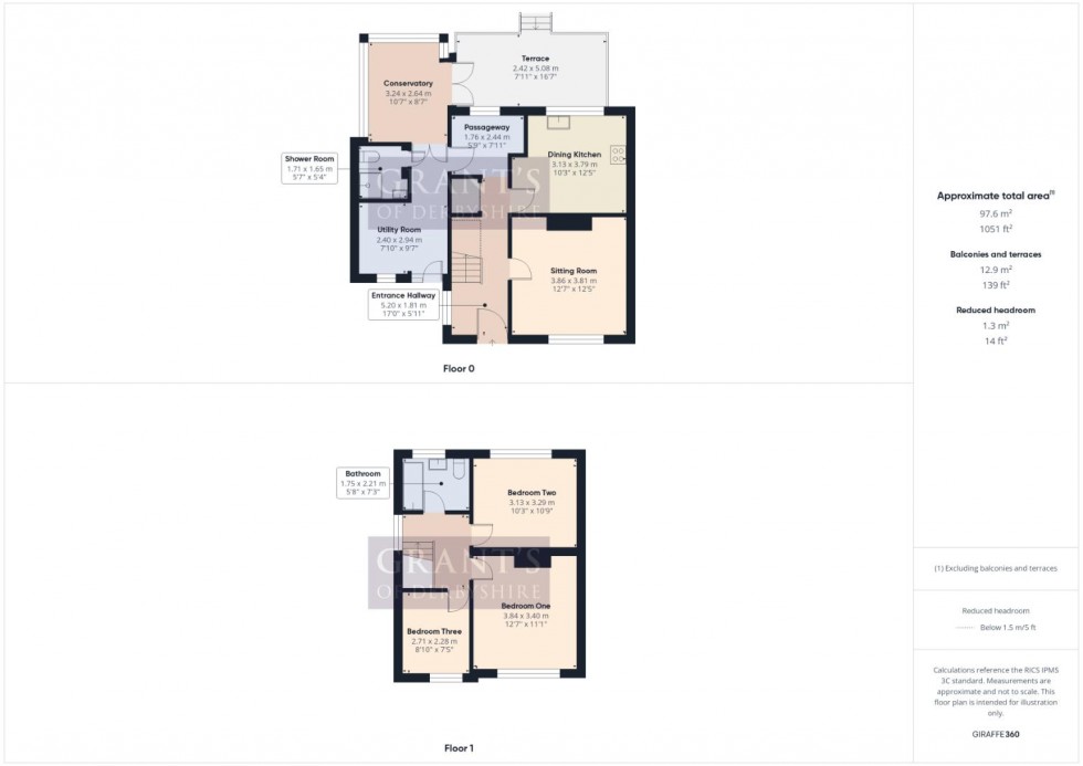 Floorplan for Churchill Avenue, Middleton, Matlock
