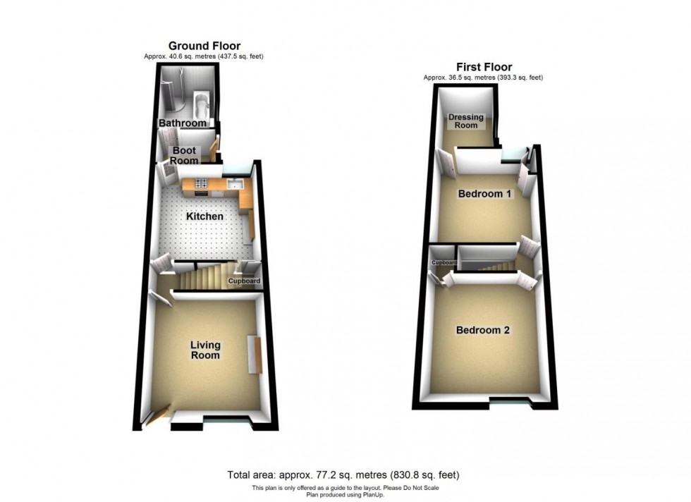 Floorplan for Kit Kat Cottage, 10 Hopewell Road, Matlock