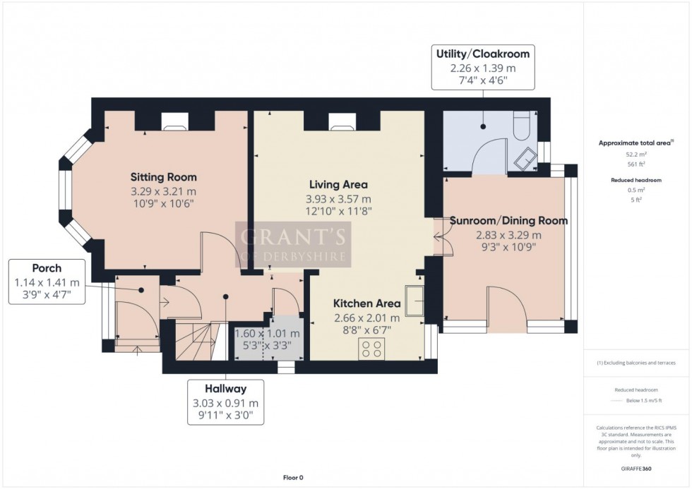 Floorplan for The Common, Crich, Matlock