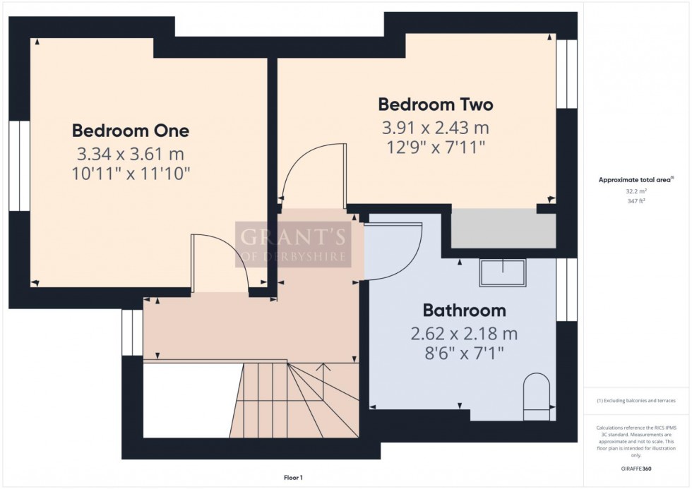 Floorplan for The Common, Crich, Matlock