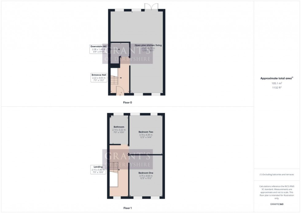 Floorplan for Broadholme Court, Broadholme Lane, Belper