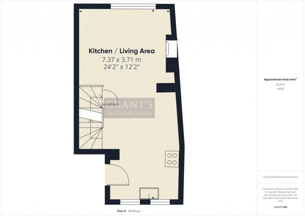 Floorplan for St. Johns Street, Wirksworth, Matlock