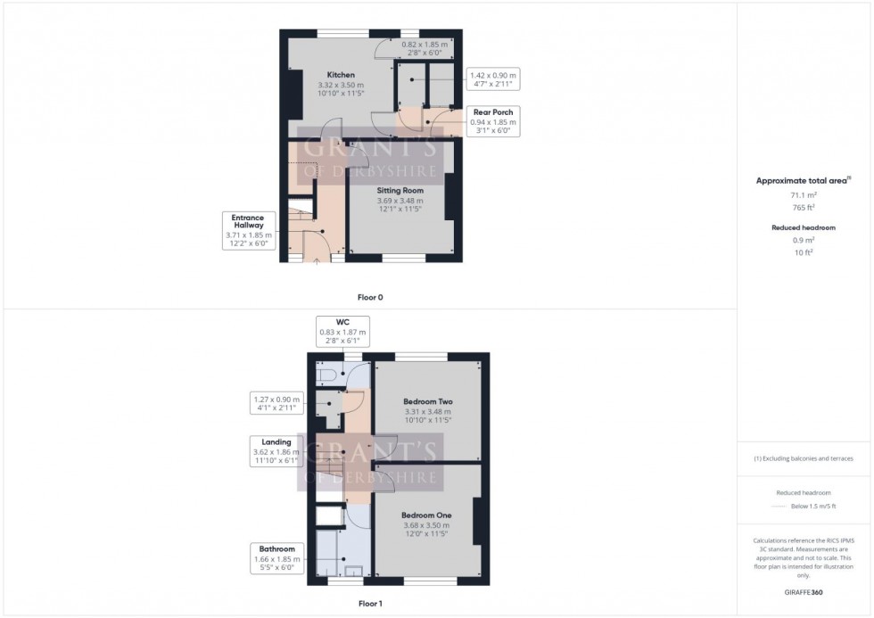 Floorplan for Adam Bede Crescent, Wirksworth, Matlock