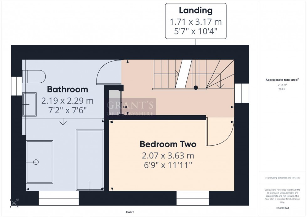 Floorplan for The Green, Middleton, Matlock