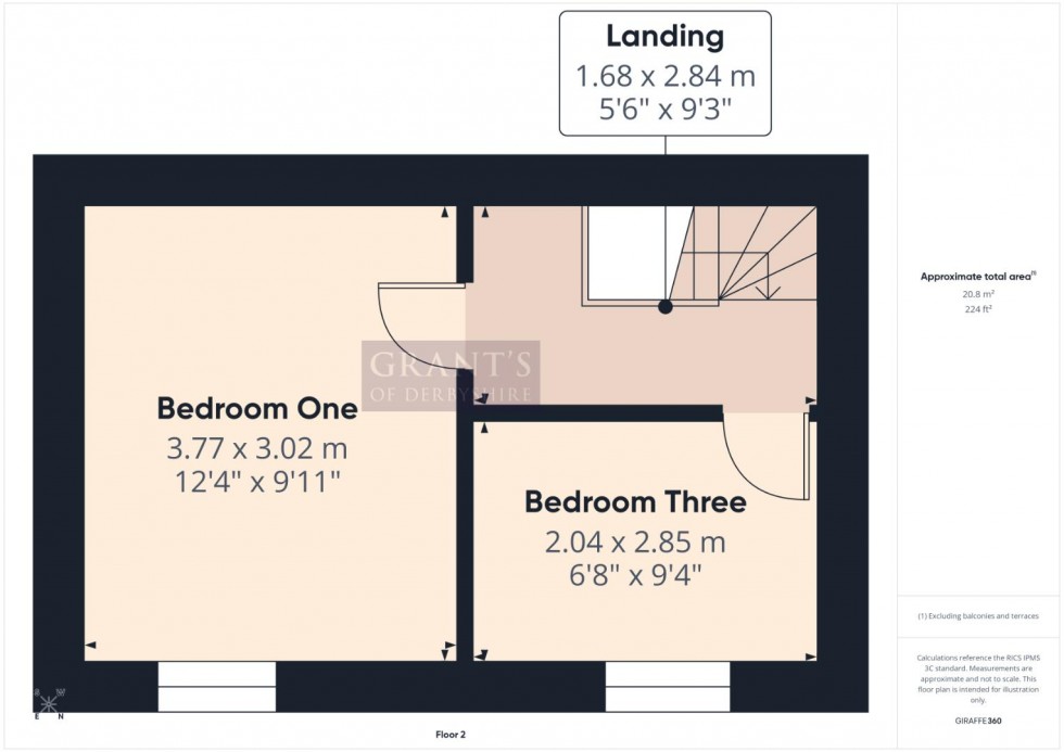 Floorplan for The Green, Middleton, Matlock