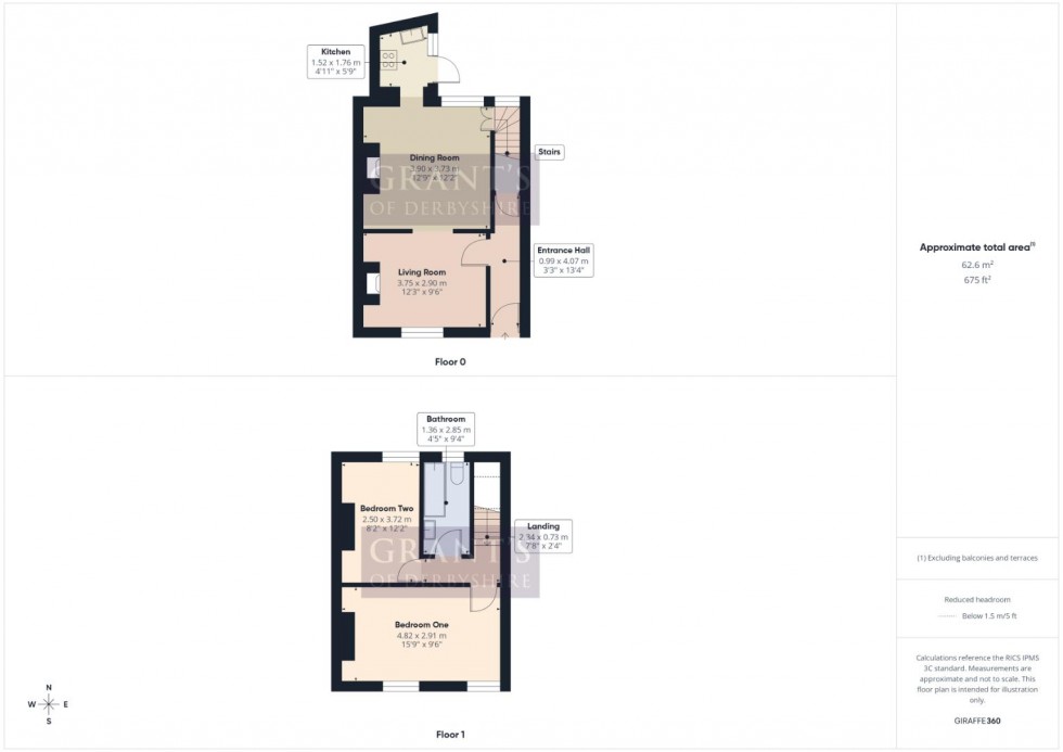 Floorplan for Brunswood Road, Matlock Bath, Matlock