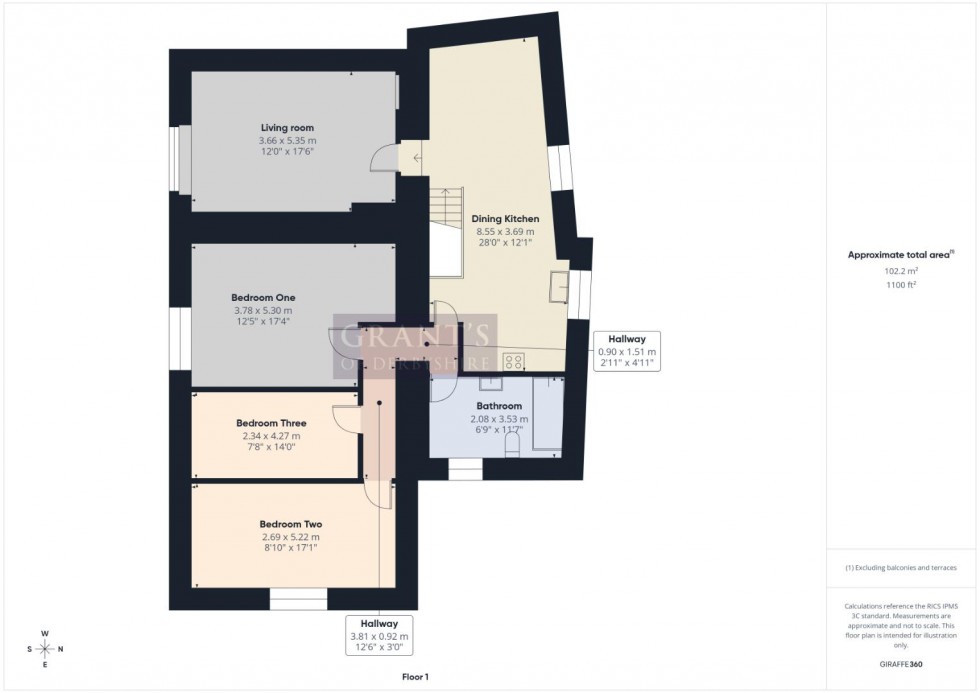 Floorplan for Market Place, Wirksworth, Matlock