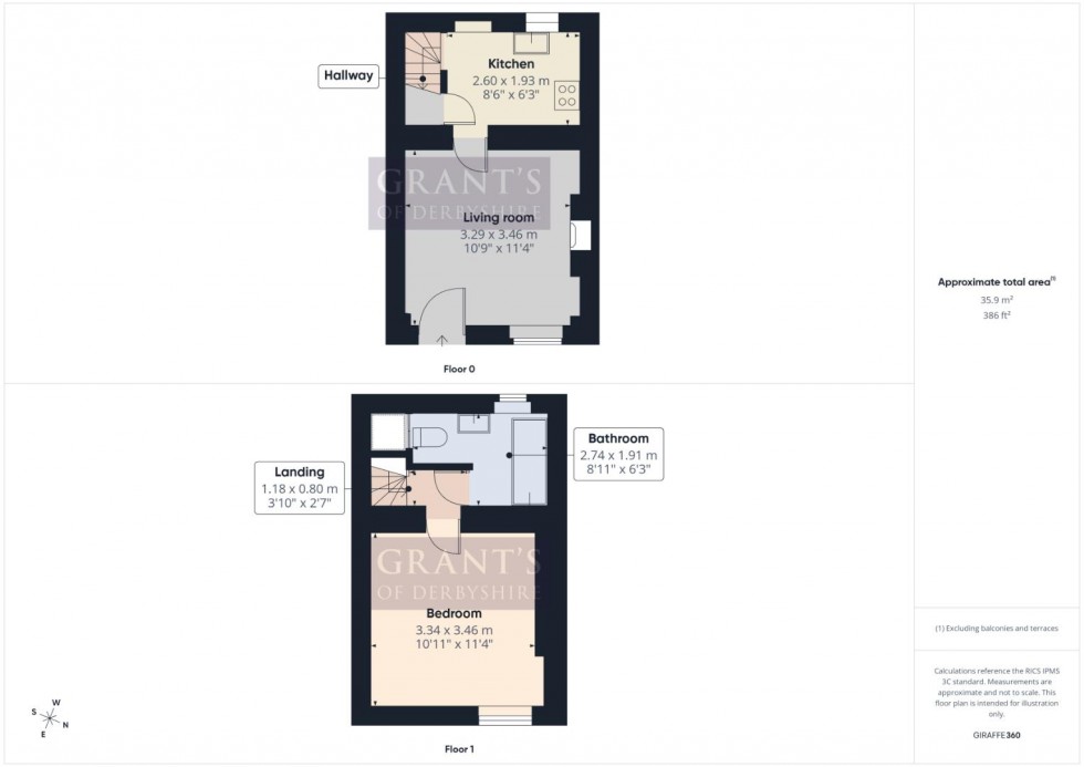 Floorplan for The Hill, Cromford, Matlock