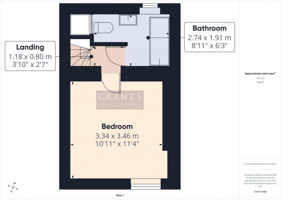 Floorplan for The Hill, Cromford, Matlock