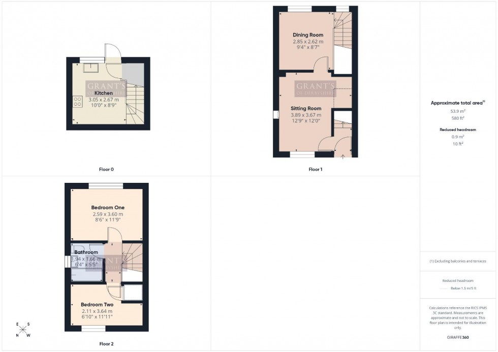 Floorplan for Spring Close, Wirksworth, Matlock
