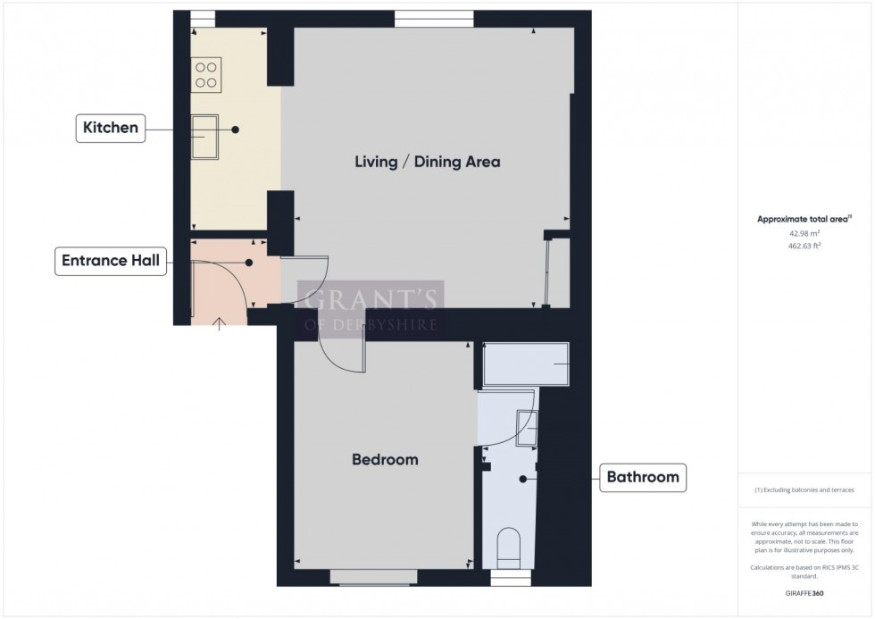 Floorplan for Flat 8 Dale House, Market Place, Wirksworth