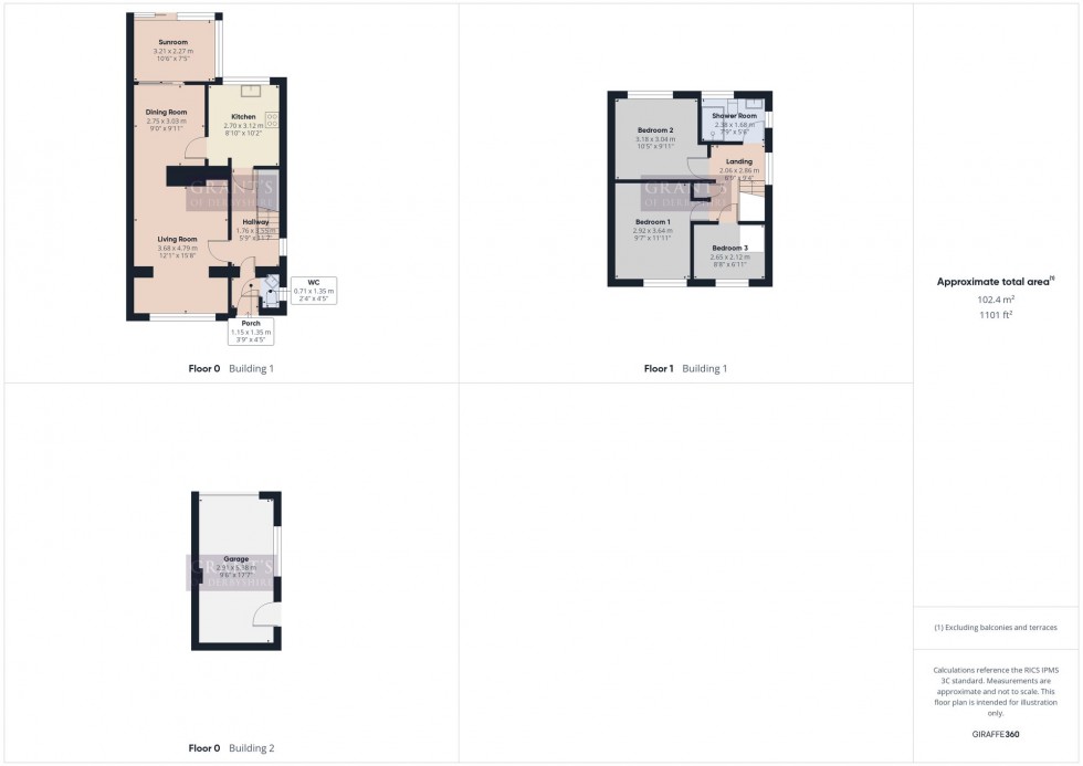 Floorplan for Wolds Rise, Matlock, DE4