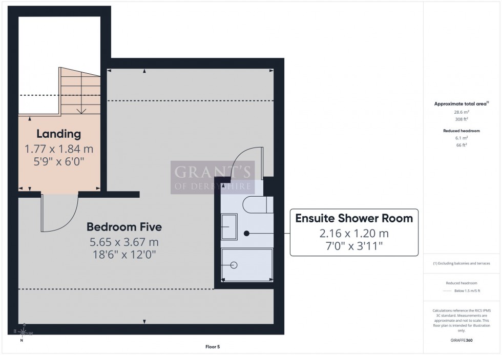 Floorplan for Rockvale Villas - Bedroom 1, Matlock Bath, DE4