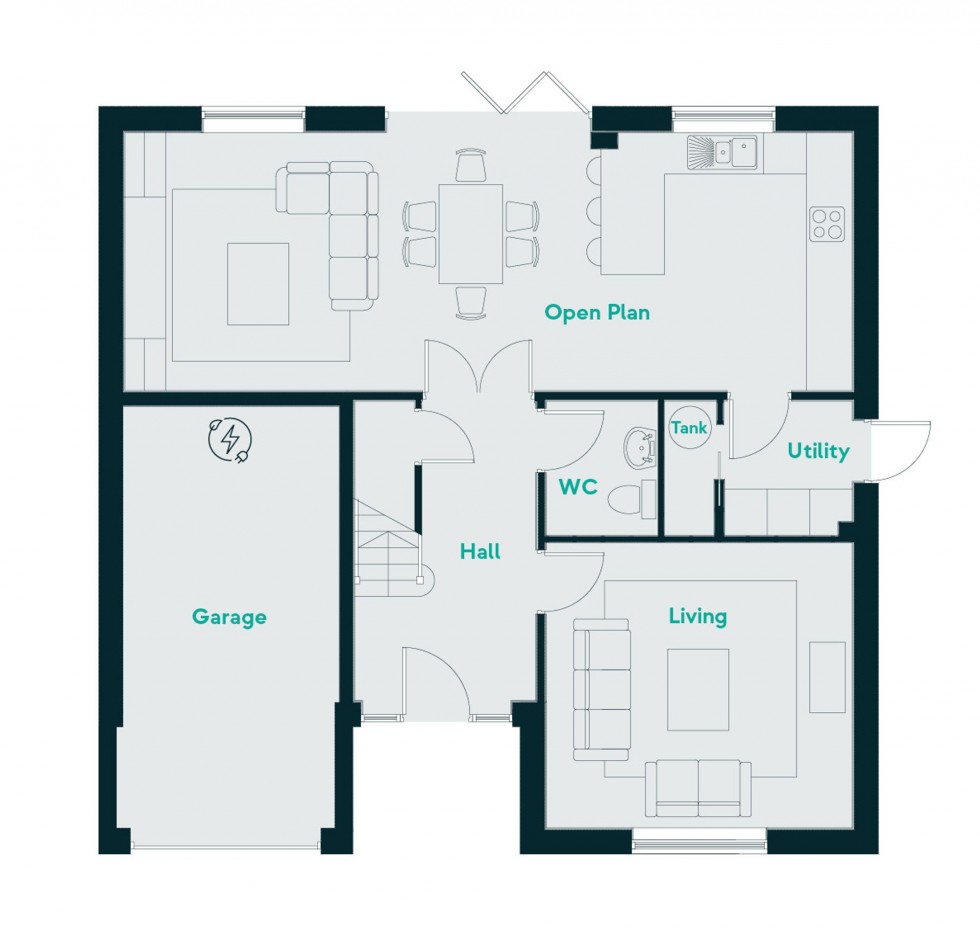 Floorplan for Summer Lane, Wirksworth, DE4