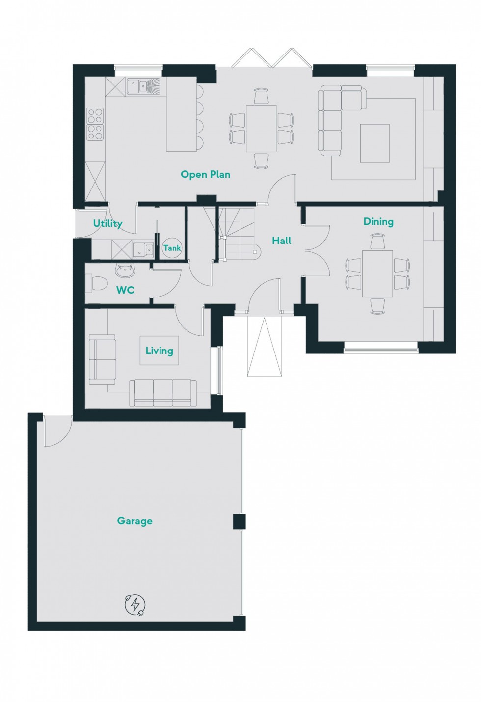 Floorplan for Summer Lane, Wirksworth, DE4