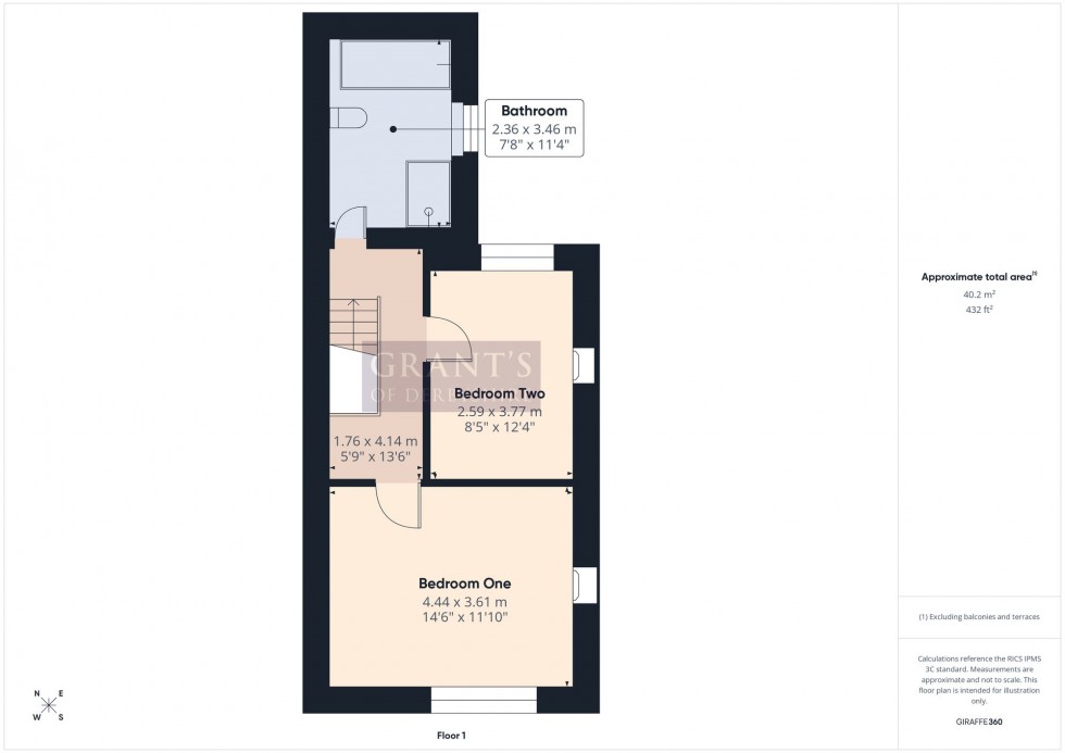 Floorplan for Rutland Avenue, Matlock, DE4