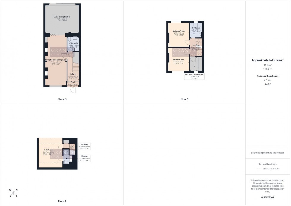 Floorplan for Eversleigh Rise, Darley Bridge, DE4