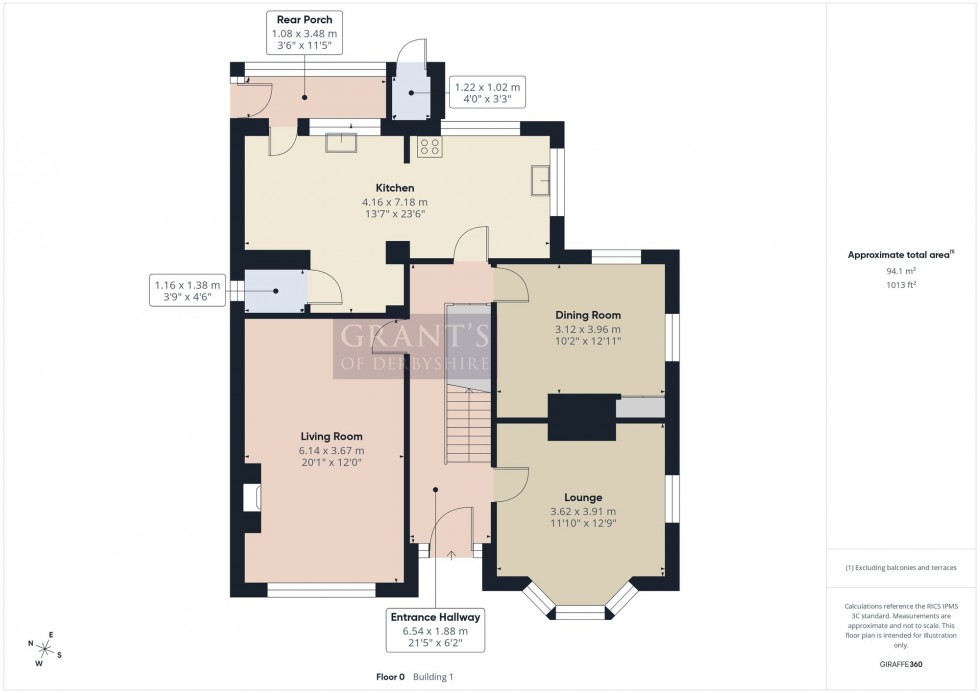 Floorplan for Canterbury Terrace, Wirksworth, DE4