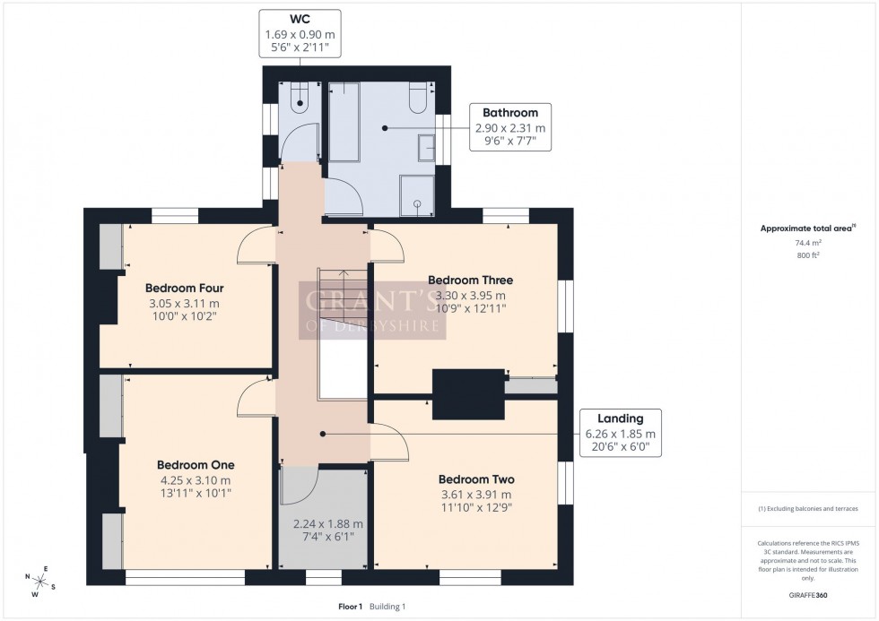 Floorplan for Canterbury Terrace, Wirksworth, DE4
