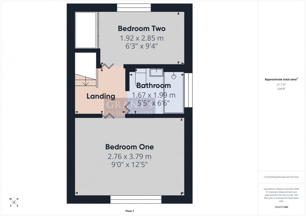 Floorplan for Crabtree Close, Wirksworth, DE4