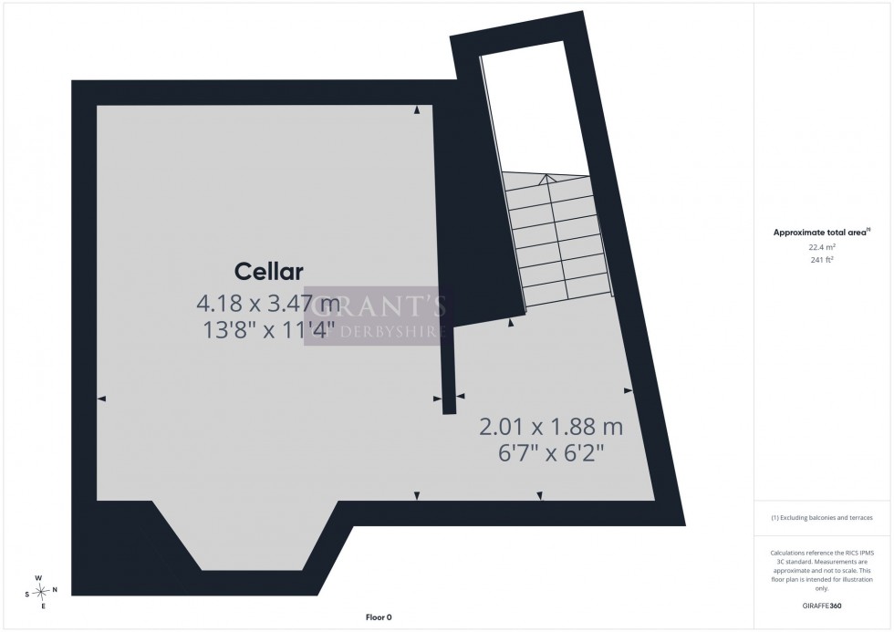 Floorplan for Brunswood Road, Matlock Bath, DE4
