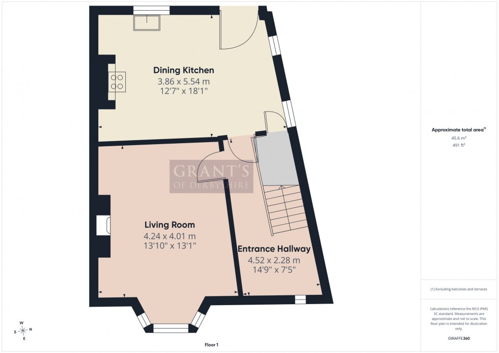 Floorplan for Brunswood Road, Matlock Bath, DE4
