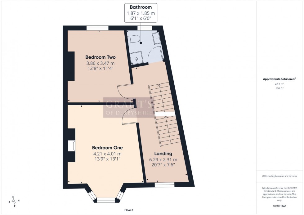 Floorplan for Brunswood Road, Matlock Bath, DE4