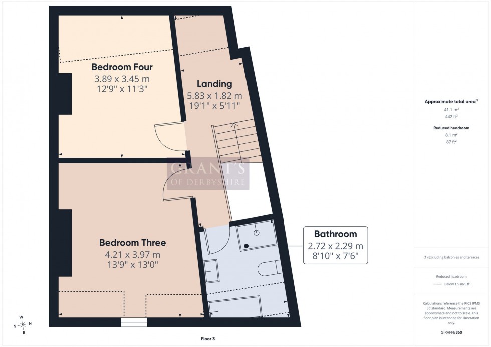 Floorplan for Brunswood Road, Matlock Bath, DE4