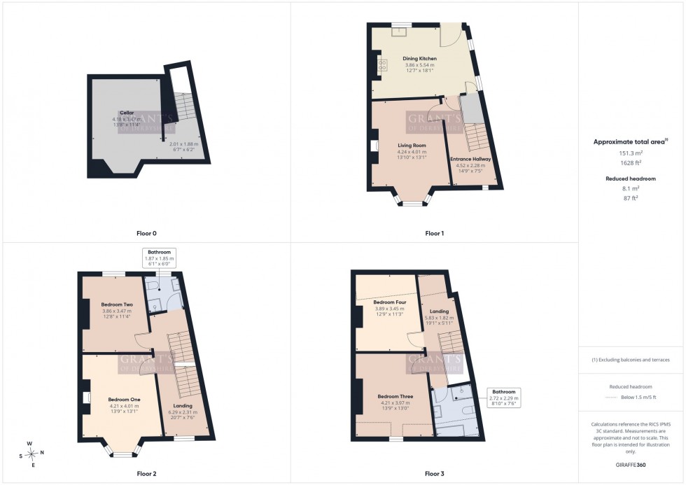 Floorplan for Brunswood Road, Matlock Bath, DE4