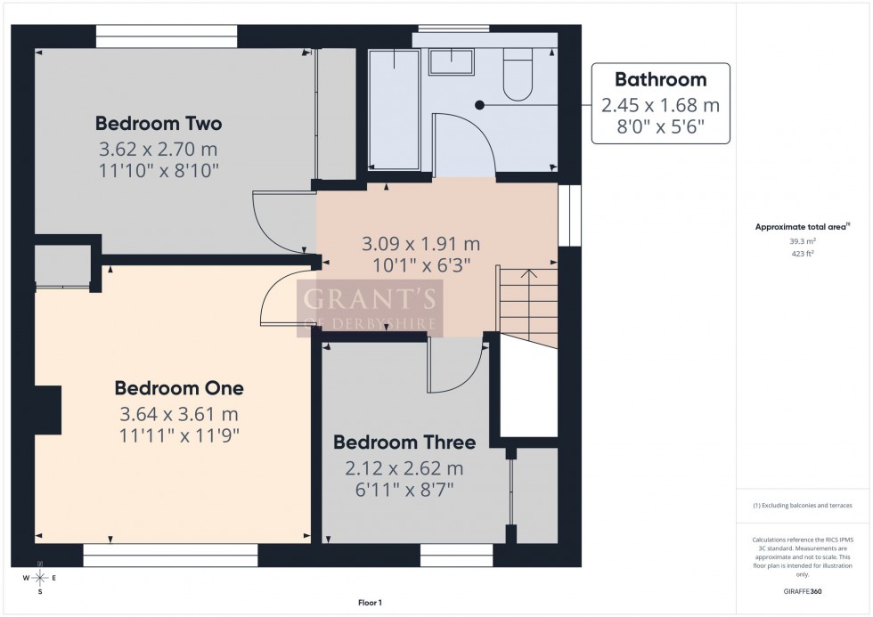 Floorplan for Oker Avenue, Darley Dale, DE4