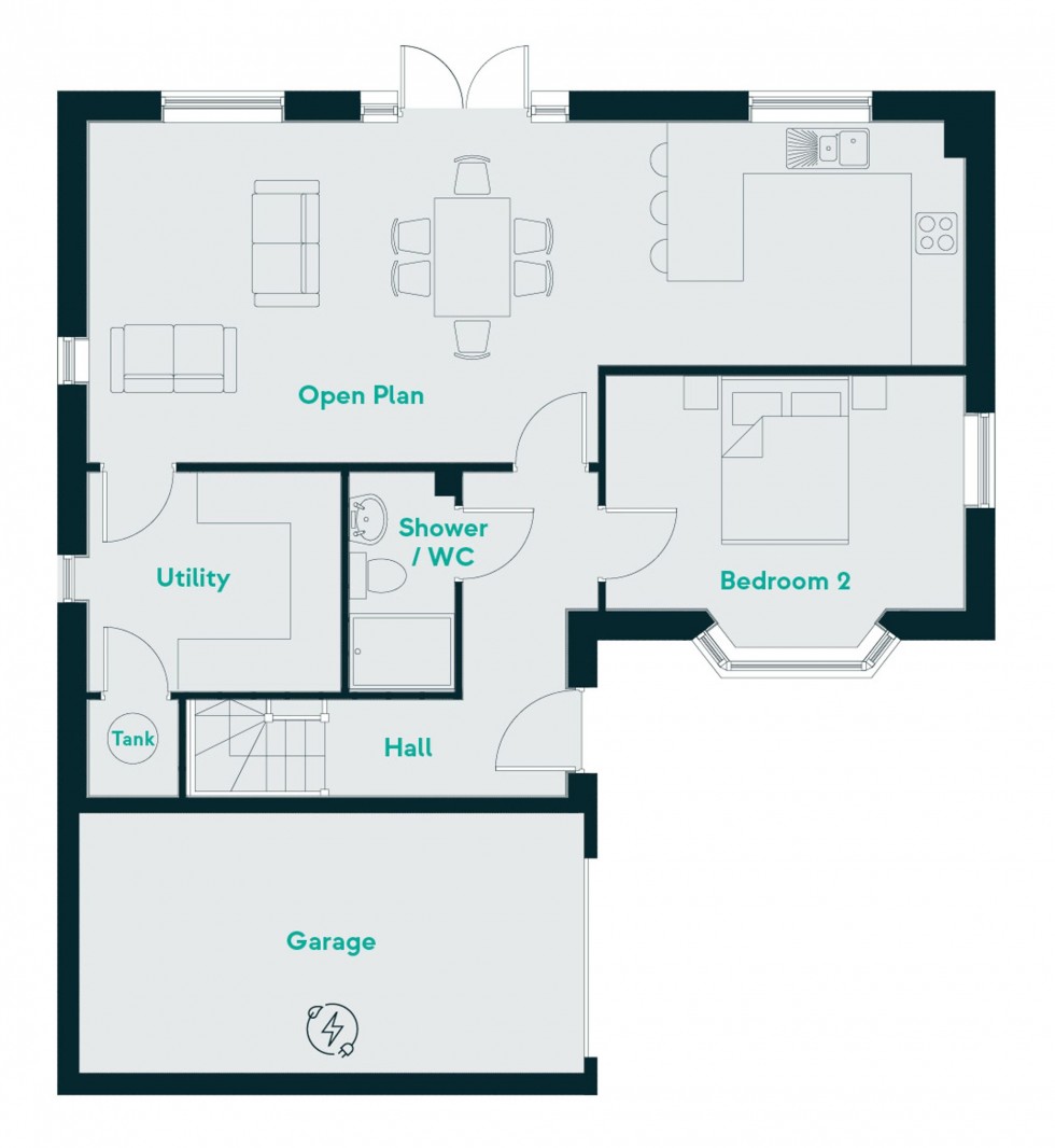 Floorplan for Summer Lane, Wirksworth, DE4