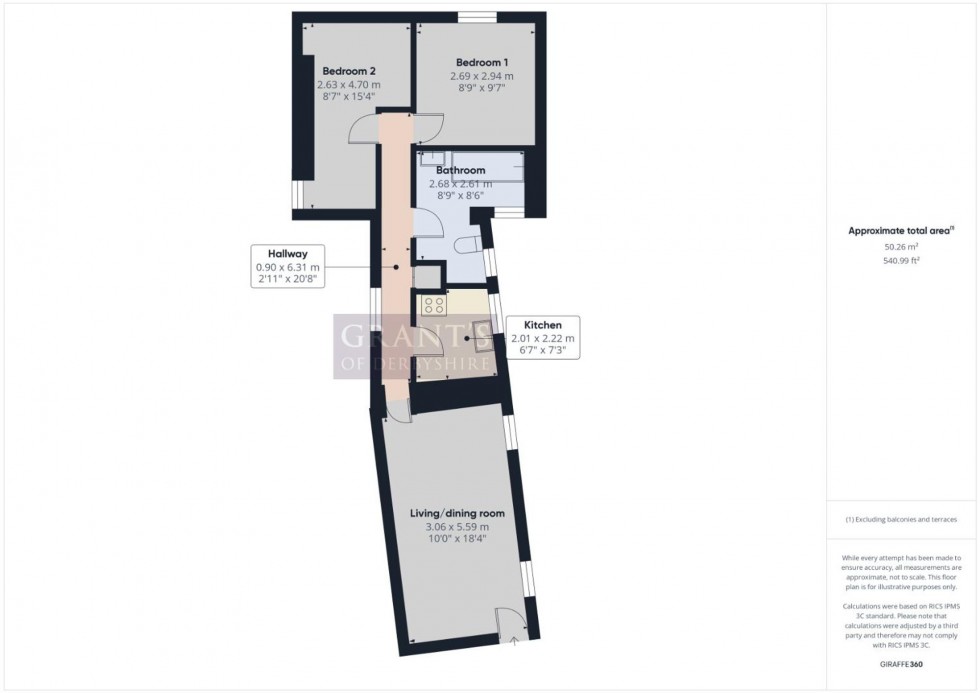 Floorplan for Market Place, Wirksworth, DE4