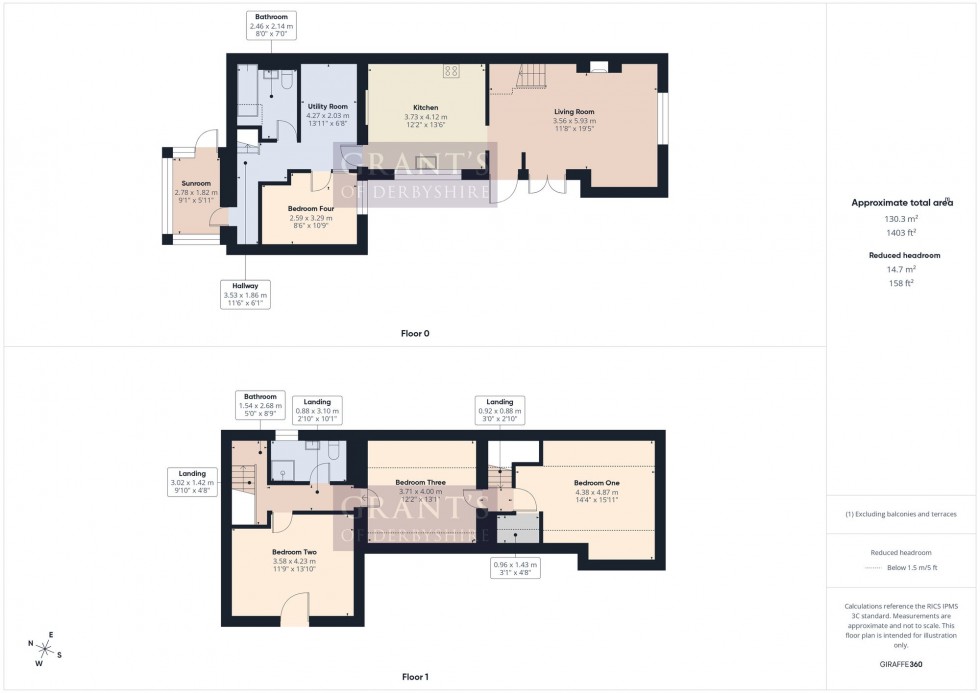 Floorplan for Bonsall Lane, Bonsall, DE4