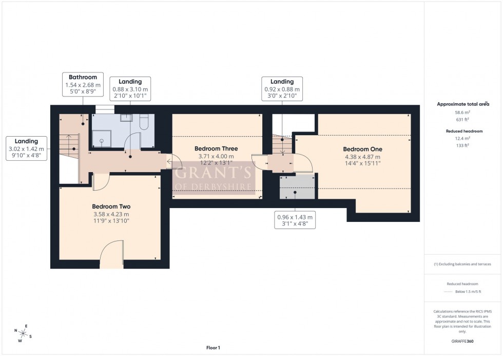 Floorplan for Bonsall Lane, Bonsall, DE4