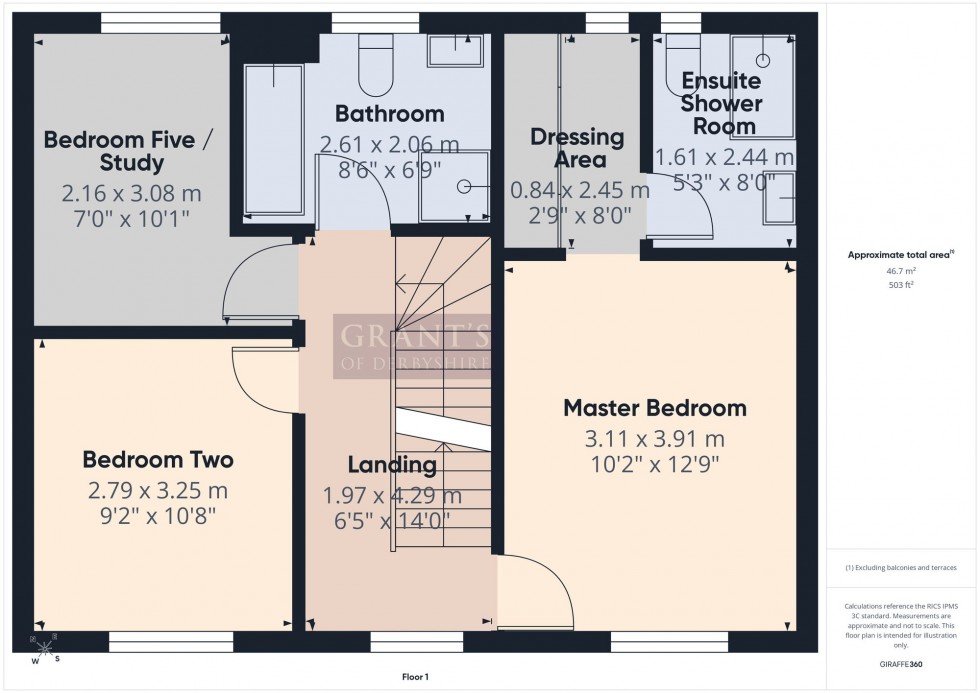 Floorplan for Millstone Court, Matlock, DE4
