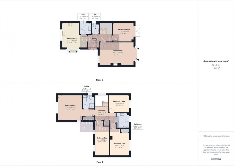 Floorplan for Hillcrest, Matlock, DE4