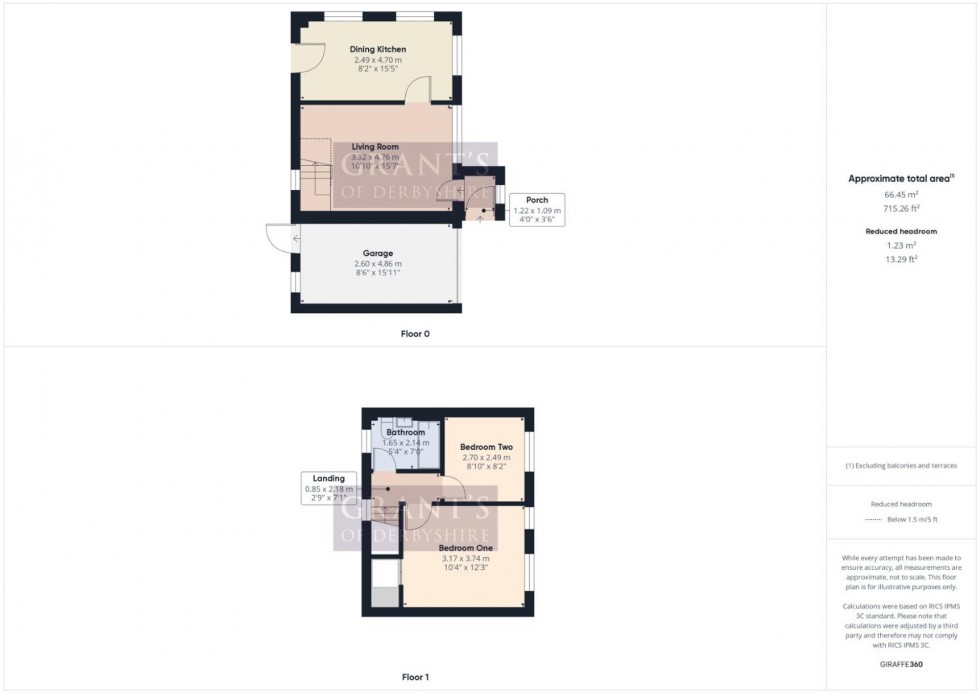 Floorplan for Wellfield Court, Matlock, DE4